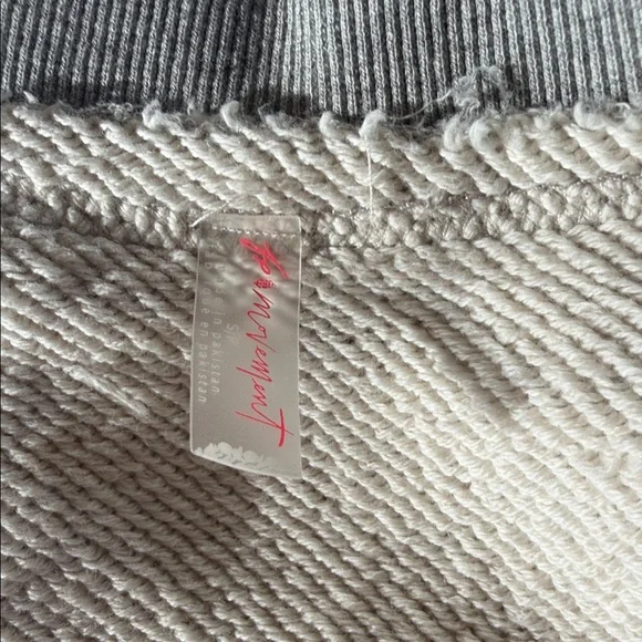 FP Movement by Free People Gray Crewneck Oversized Sweatshirt Top Size Small - Picture 4 of 4